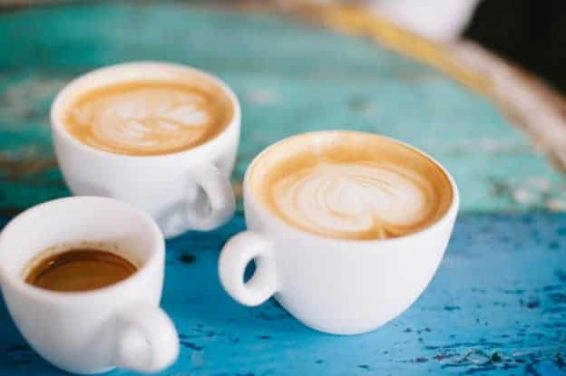 People talking in the cafe while having some fresh coffee