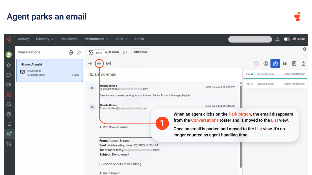 Email parking feature in genesys cloud, customer experience, cx, customer service