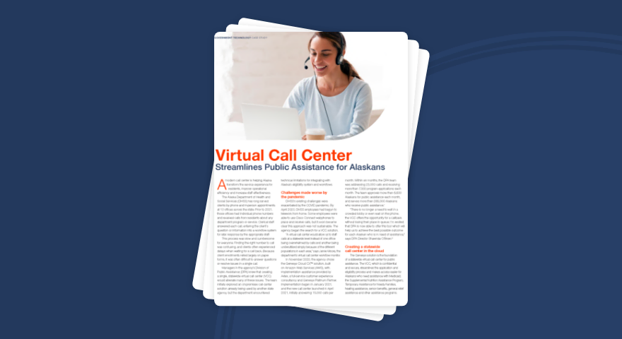 GovTech – Alaska Case Study – Virtual Call Center