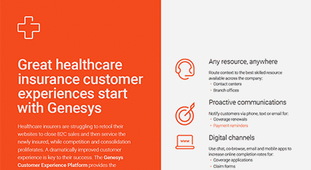 Great healthcare insurance customer experiences start with genesys br resource center en