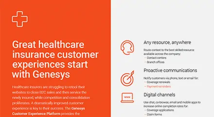 Great healthcare insurance customer experiences start with genesys br resource center en