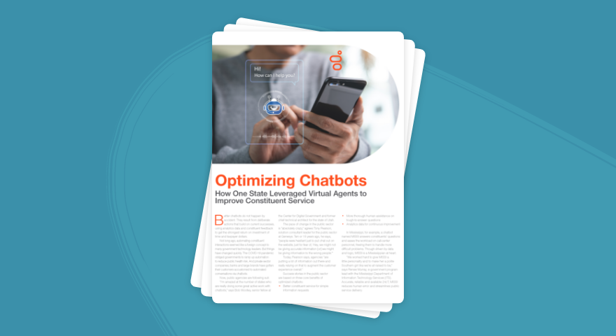 Optimizing chatbots how one state leveraged virtual agents