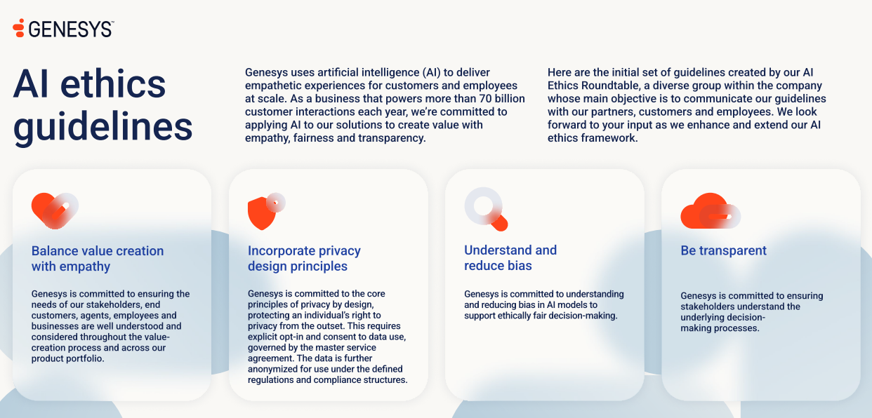 Ai ethics guidelines