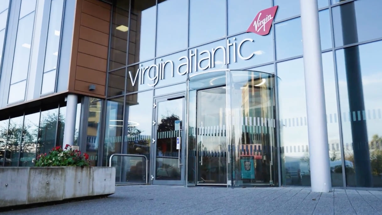 Customer story video thumbnail virgin atlantic