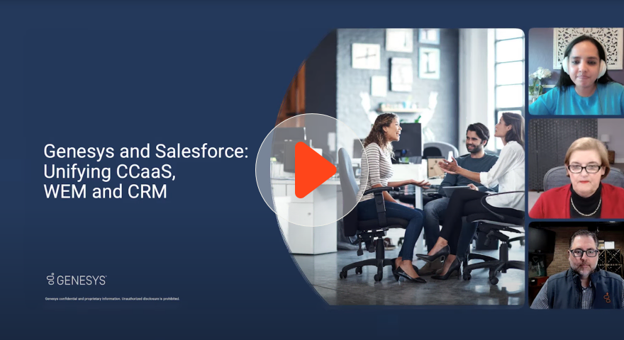 Unifying ccaas wem crm salesforce partner page